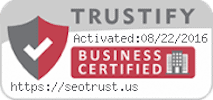 A trustworthy business certificate incorporating the words trustify, provided by a top-notch SEO company near me.